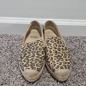 Leopard Print Espadrille Flats